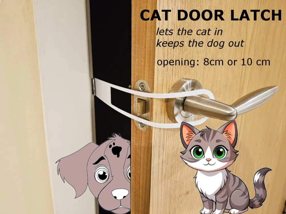 Cat door latch - various door openings - Cat Grooming & Collars, in stock in India