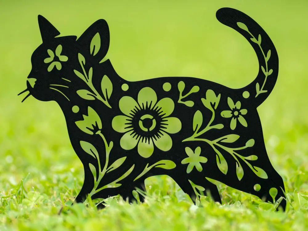 cat garden house decoration