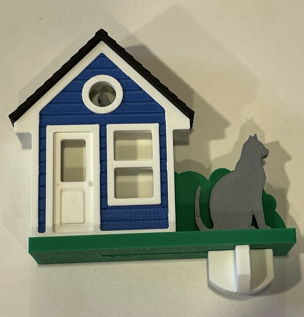 Cat In/Out Door Sign, photo 4 of 4 - Cat In/Out Door Sign Home Decor Items