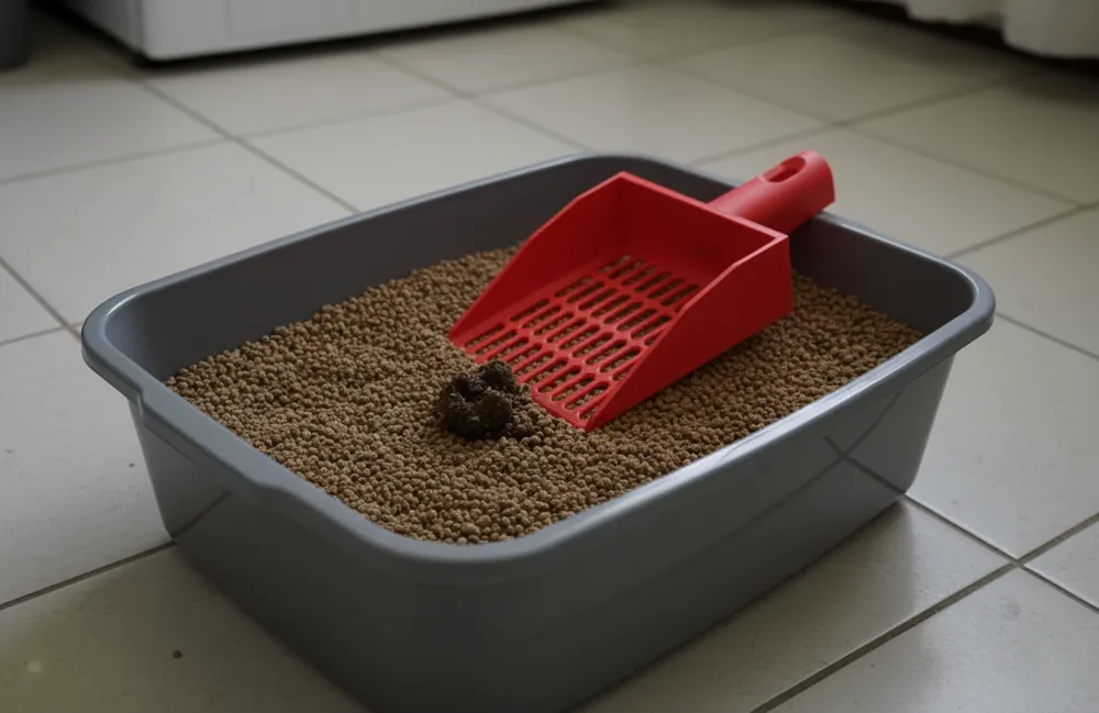 Cat Litter Scoop, another view - Litter Box Accessories, litter box cleaning