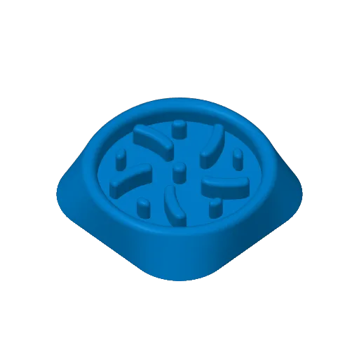 cat or dog Anti glutton bowl slow feeder, another view - Cat Bowls & Feeders, gamelle