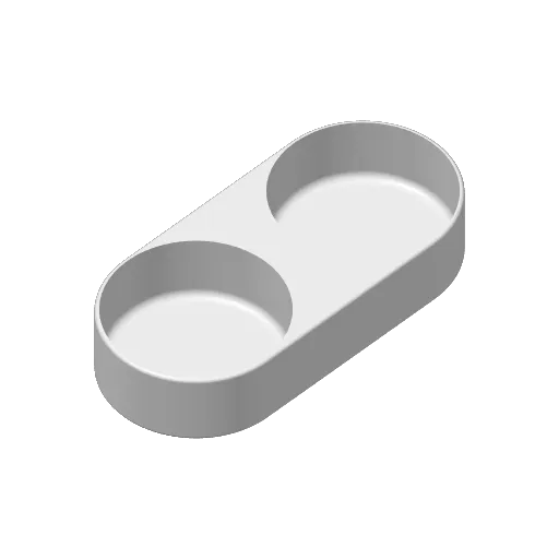 Cat or Dog Pet food or water bowl-Dual Bowl, another view - Cat Bowls & Feeders, cats