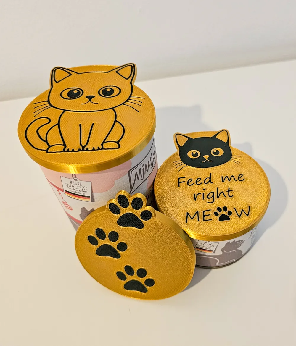Cat pet food can lid, photo 2 of 4 - Cat Bowls & Feeders, cat food