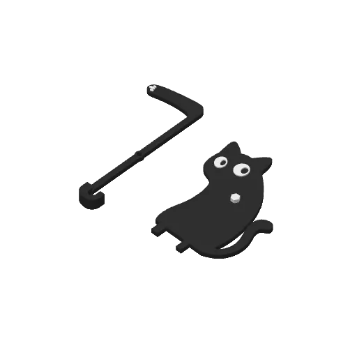 Cat Pushing Vase Fridge Magnet, photo 4 of 4 - Cat Pushing Vase Fridge Magnet Household