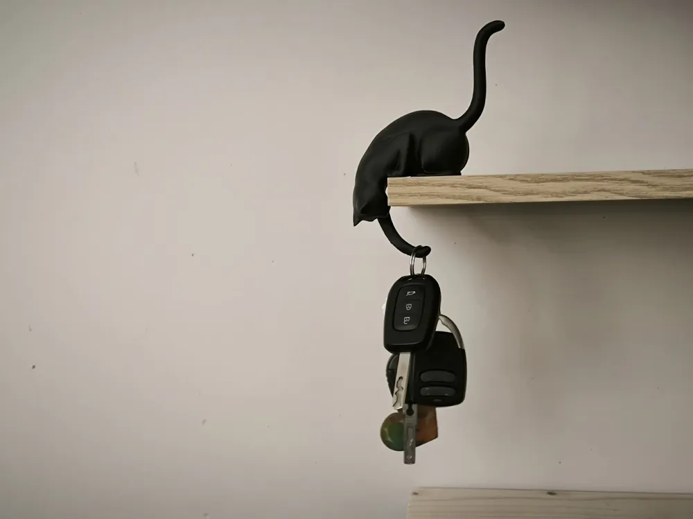 Cat Shelf Hook with Lantern, photo 3 of 4 - Cat Shelf Hook with Lantern Pets