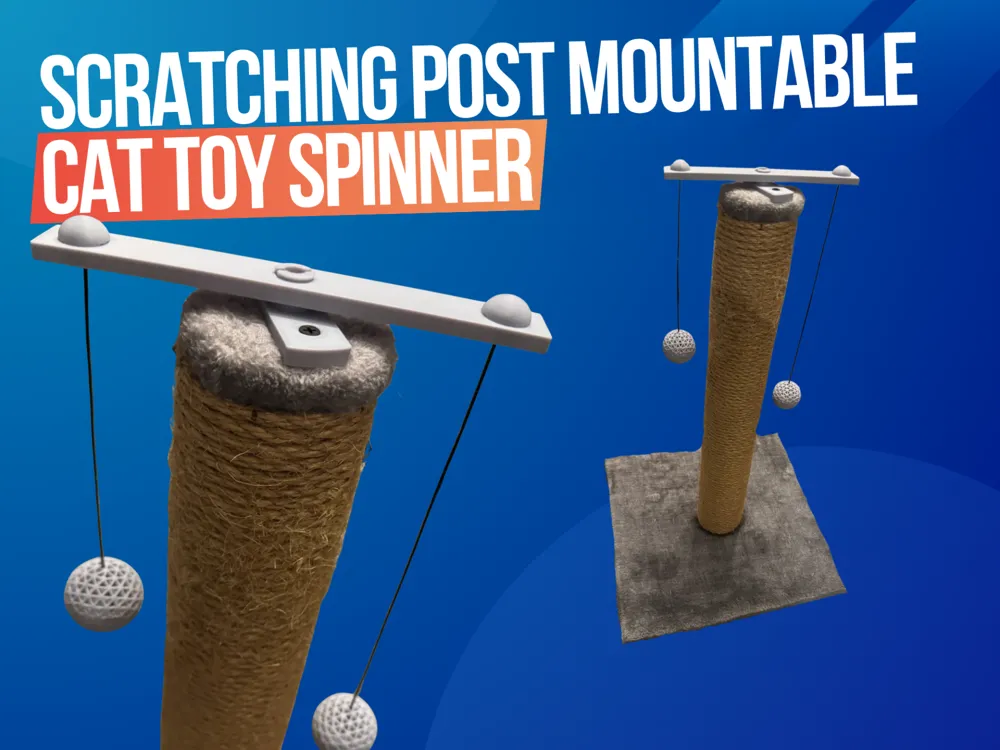 Cat Toy Spinner (Scratching Post Mounted)