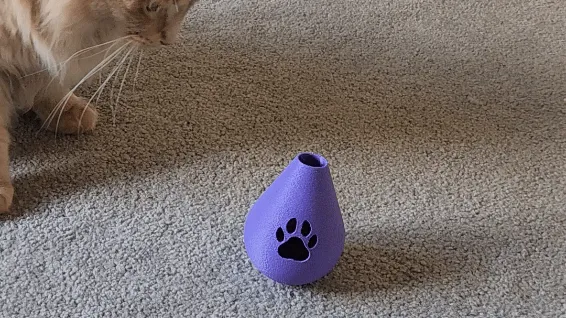 Cat Treat Dispenser (Tumbler), photo 2 of 4 - Cat Bowls & Feeders, cats