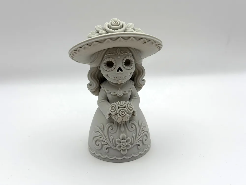 Catrina Calavera Figurine, photo 2 of 5 - Halloween Skulls & Skeletons, skull