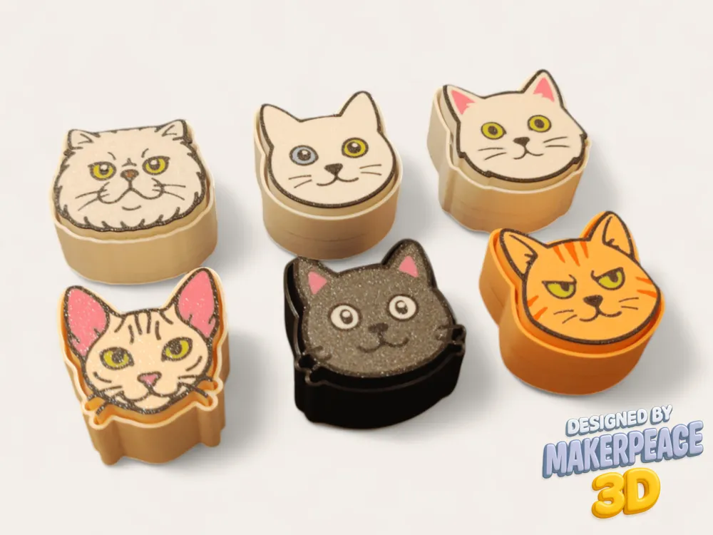 Cats - Fidget Clicker Set, 6 Purrfect Breeds!