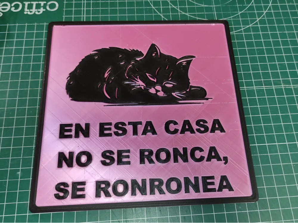 cats in the house sign