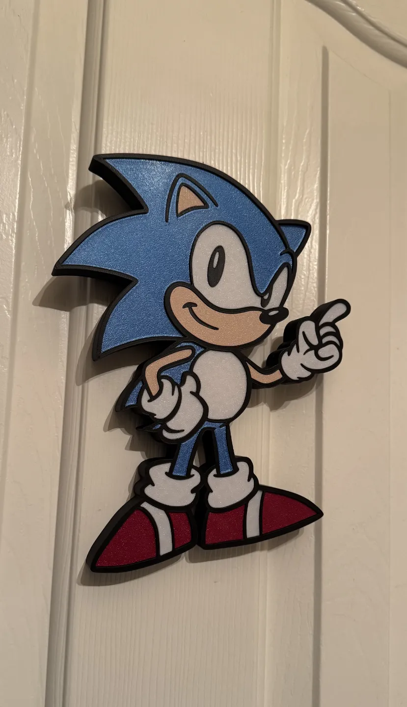Sonic the Hedgehog Wall Art, photo 4 of 4 - Sonic the Hedgehog Wall Art Home Decor Items