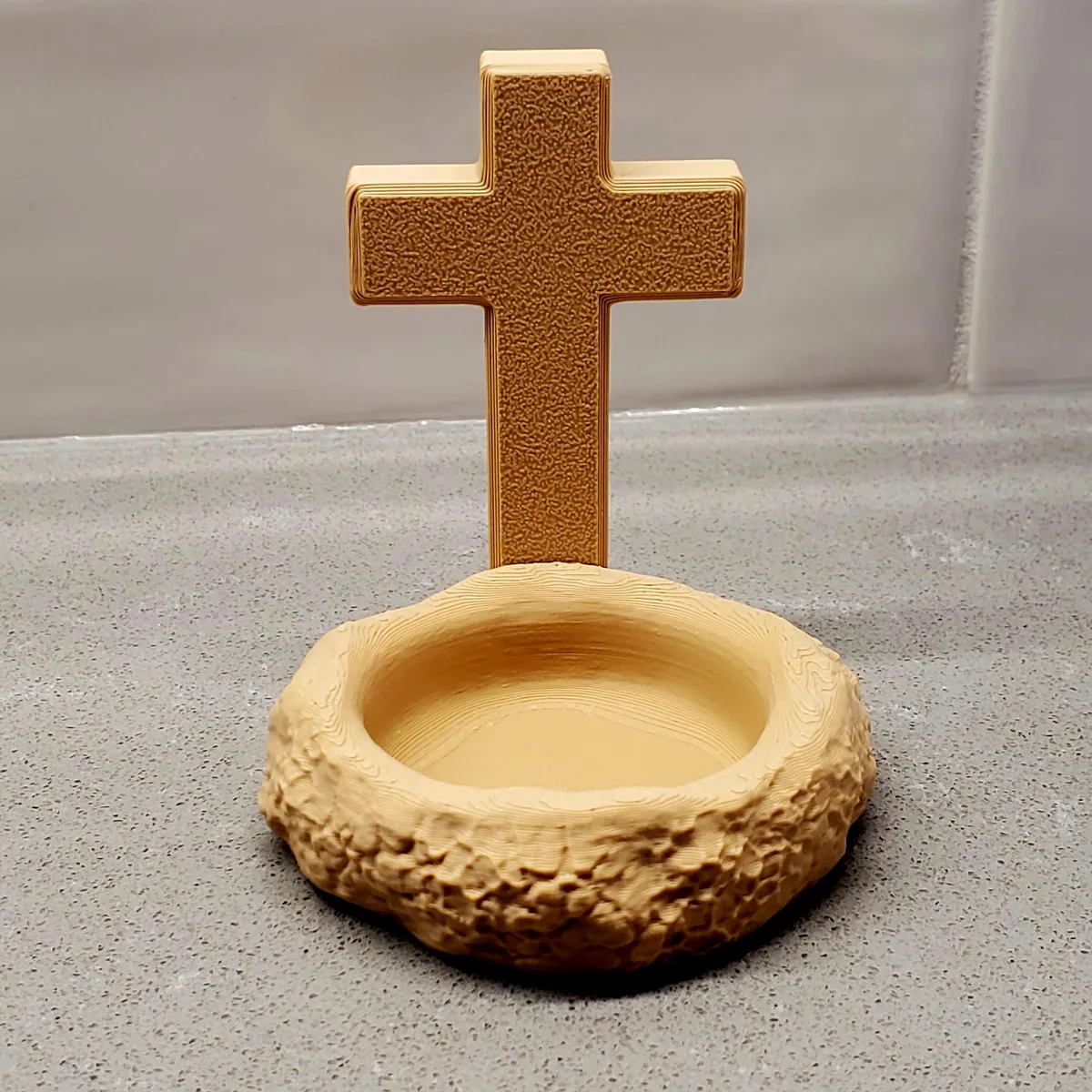 Candle Holder With Cross, photo 4 of 4 - Candle Holder With Cross Home Decor Items
