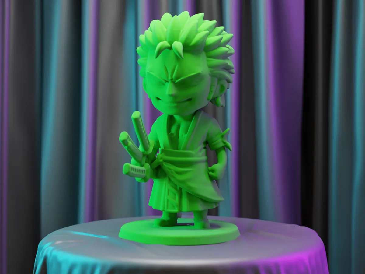 One Piece Roronoa Zoro Inspired Chibi Figure