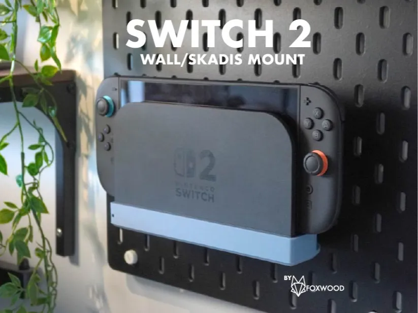 Switch 2 Dock Standard Wall / Skadis mount