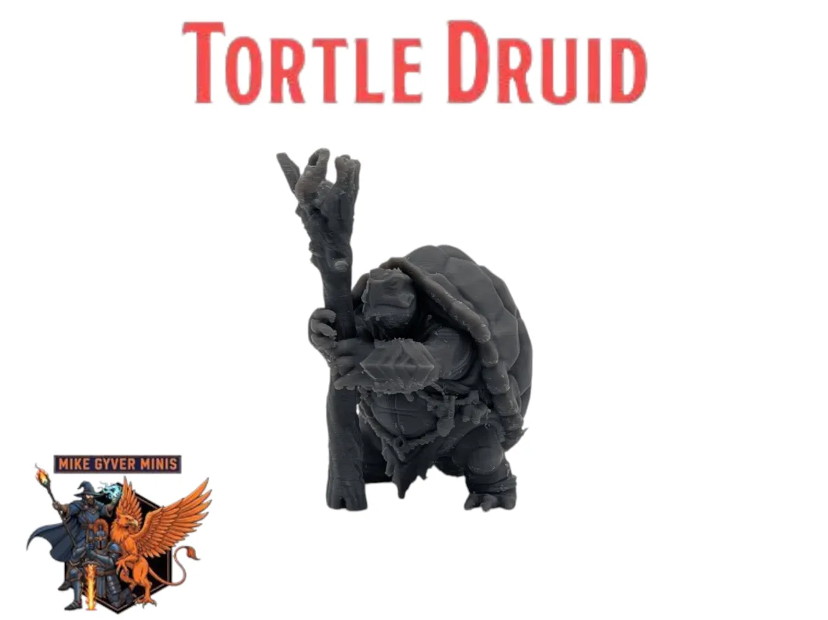 DnD TTRPG Tortle Druid Miniature
