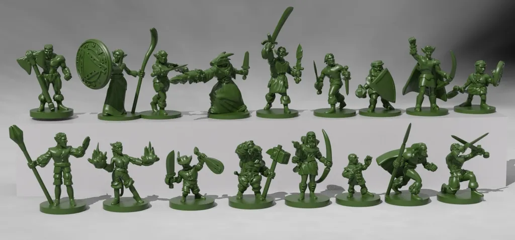 DnD Player Character pack1 miniatures