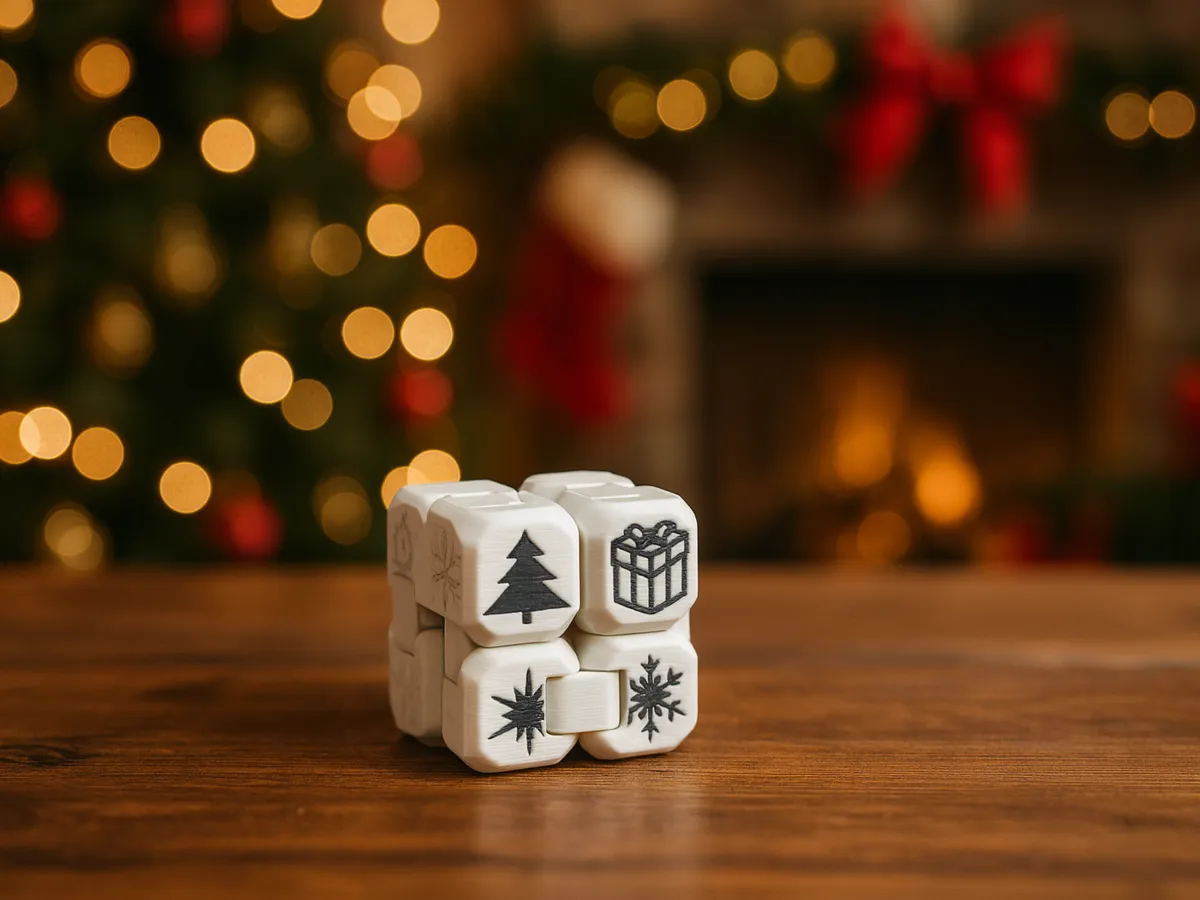 Fidget Infinity Cube Christmas Edition