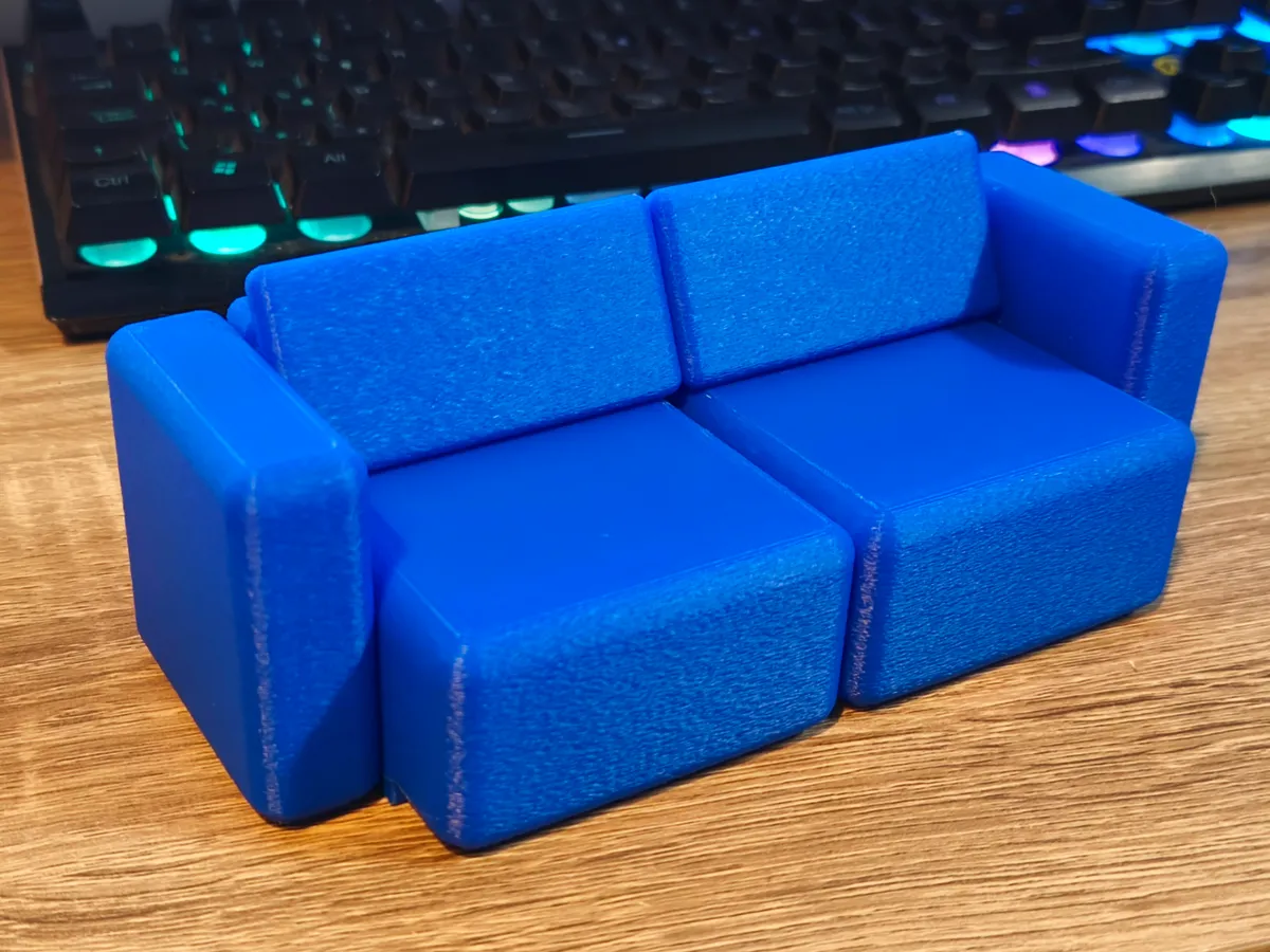 Miniature sofa for dolls