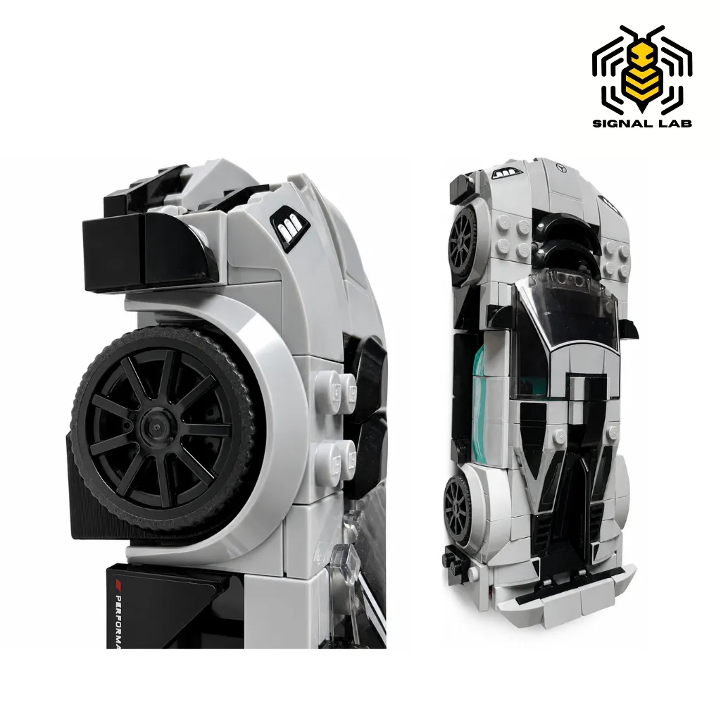 8-Wide Toy Brick Racing Car Wall Mount, photo 4 of 4 - 8-Wide Toy Brick Racing Car Wall Mount Car & Vehicle