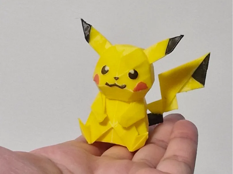 Pokemon Pikachu - Origami