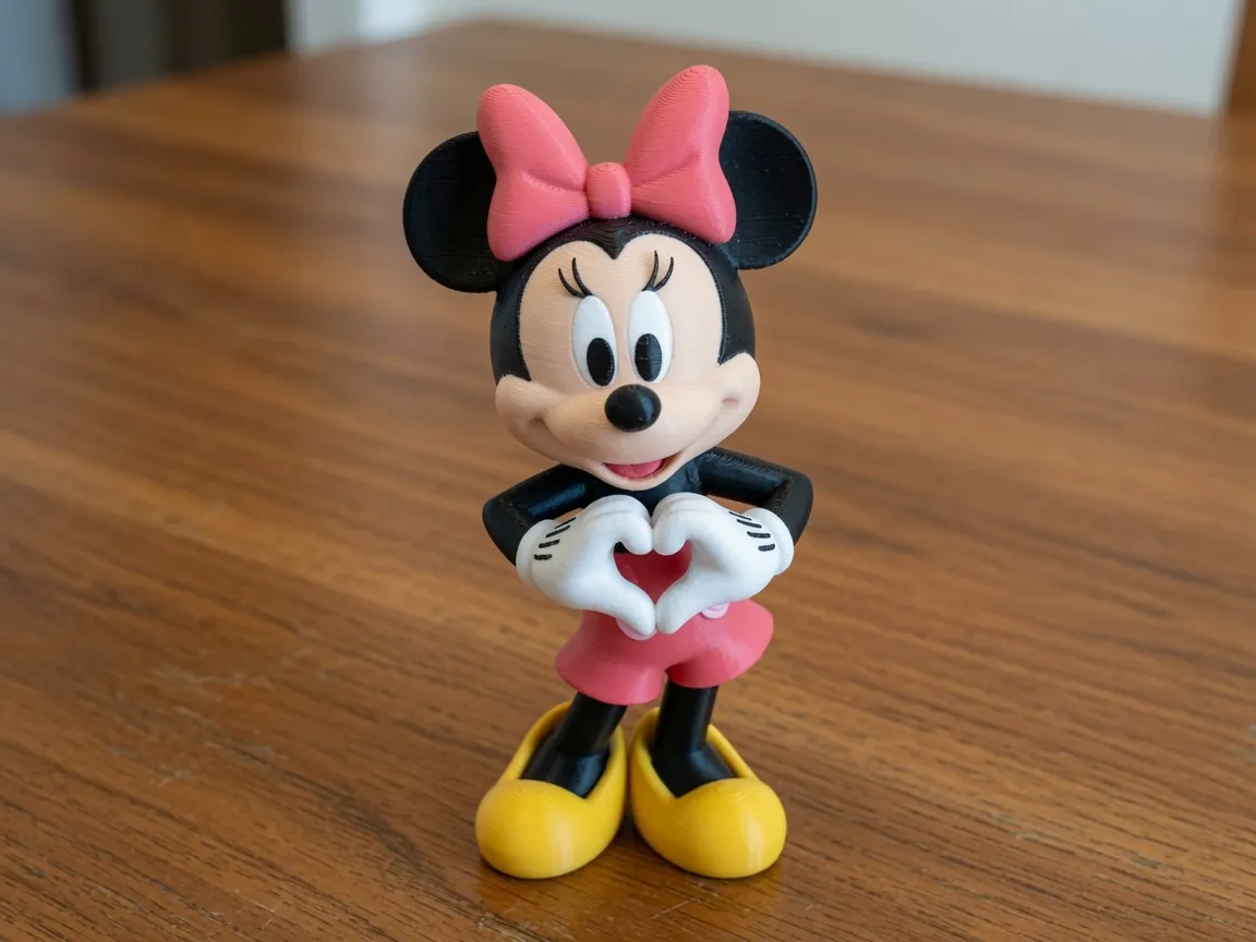 Minnie Mouse Heart Pose Figure | Disney