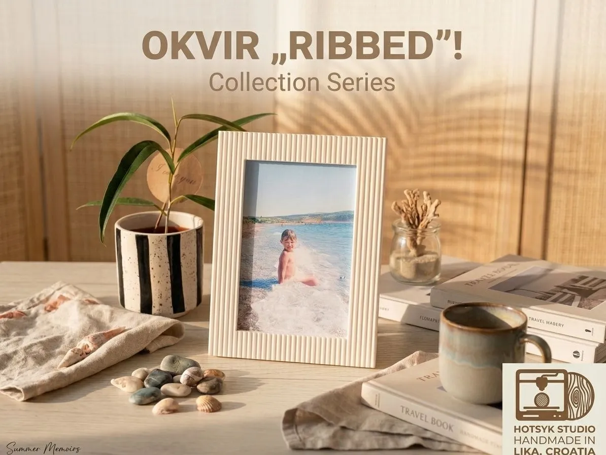 Ribbed Fluted Picture Frame - Modern & Minimal Frames, in stock in India
