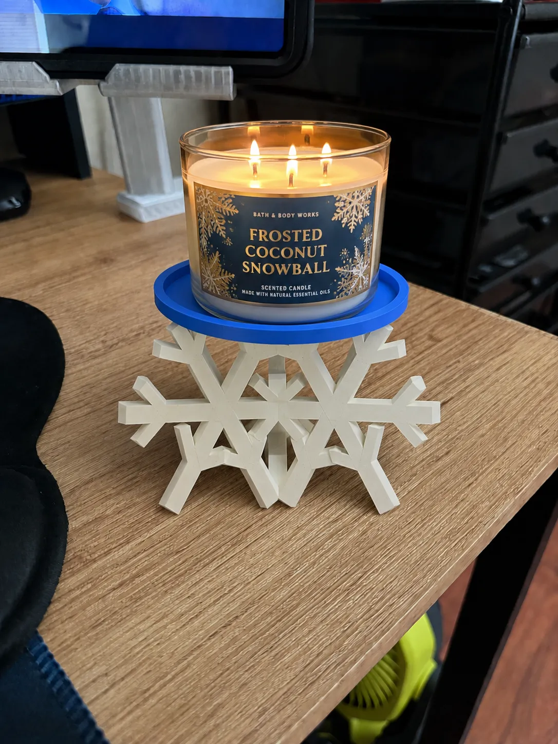 Snowflake Candle Holder, photo 2 of 2 - Snowflake Candle Holder Household