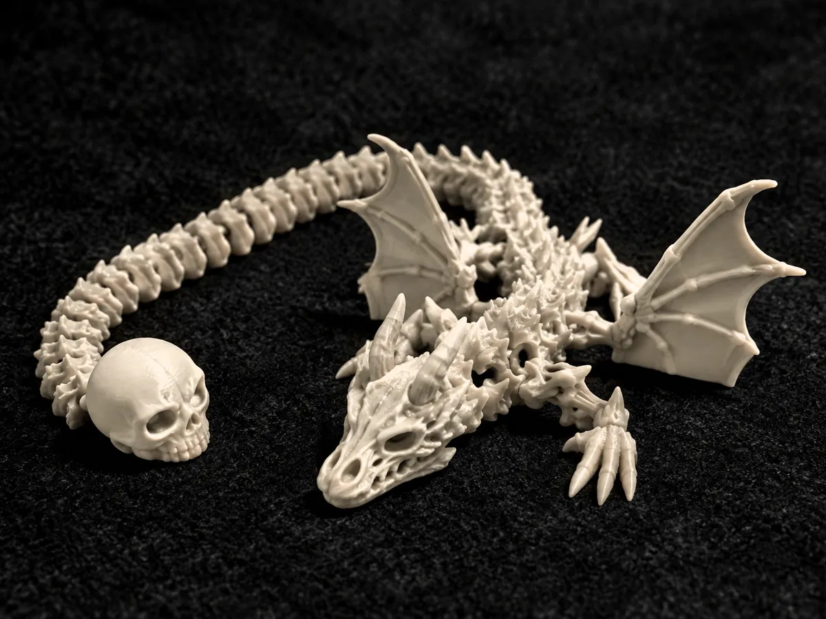 Articulated Skull and Bone Dragon flexi - Other Toys & Games, in stock in India