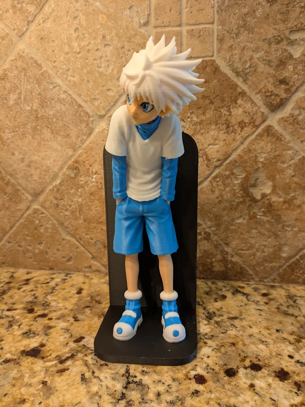 Killua Zoldyck Bookend - HunterxHunter 4 color, photo 2 of 4 - Killua Zoldyck Bookend - HunterxHunter 4 color Desk & Office