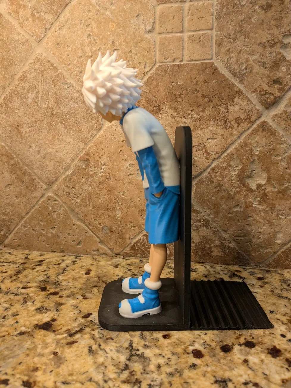 Killua Zoldyck Bookend - HunterxHunter 4 color, photo 3 of 4 - Killua Zoldyck Bookend - HunterxHunter 4 color Desk & Office