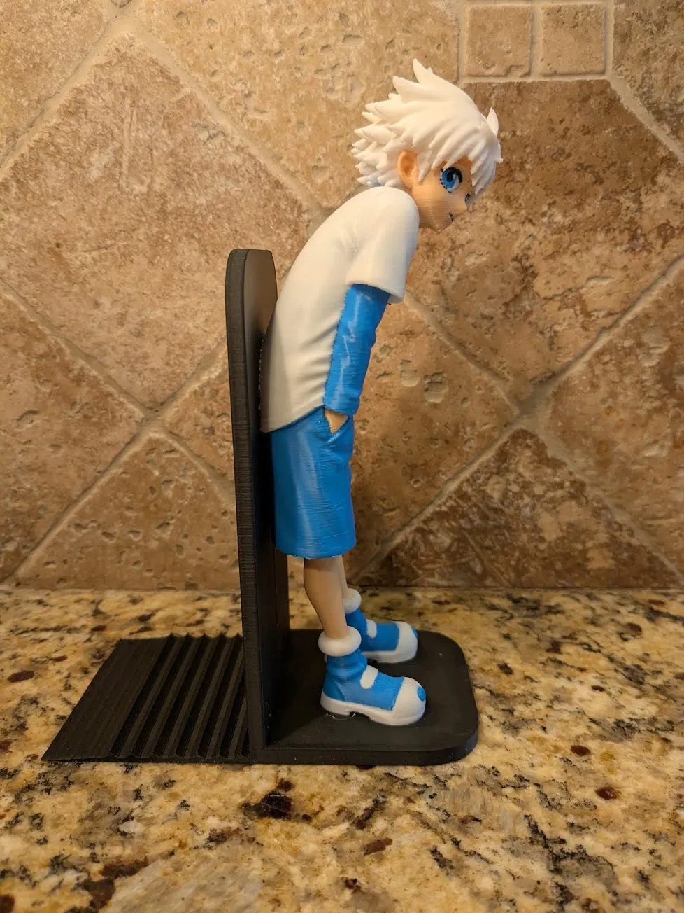 Killua Zoldyck Bookend - HunterxHunter 4 color, photo 4 of 4 - Killua Zoldyck Bookend - HunterxHunter 4 color Desk & Office