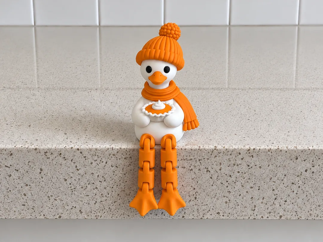 Goose With Pie Shelf Sitter | Fall Decor| Leggy