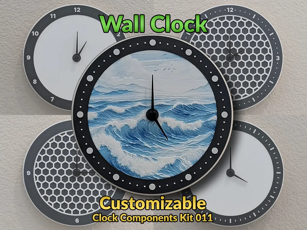 Customizable Wall Clock (Clock Components Kit 011)