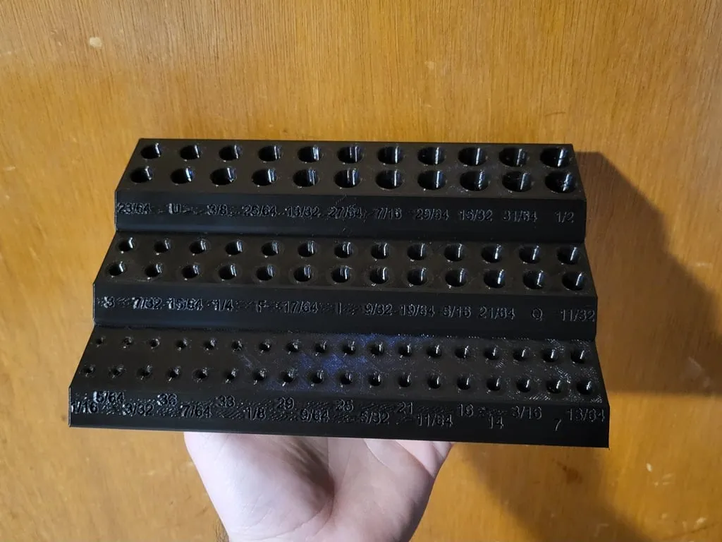 Imperial Drill Bit Organizer + Tap sizes, photo 4 of 4 - Imperial Drill Bit Organizer + Tap sizes Tools & Workshop