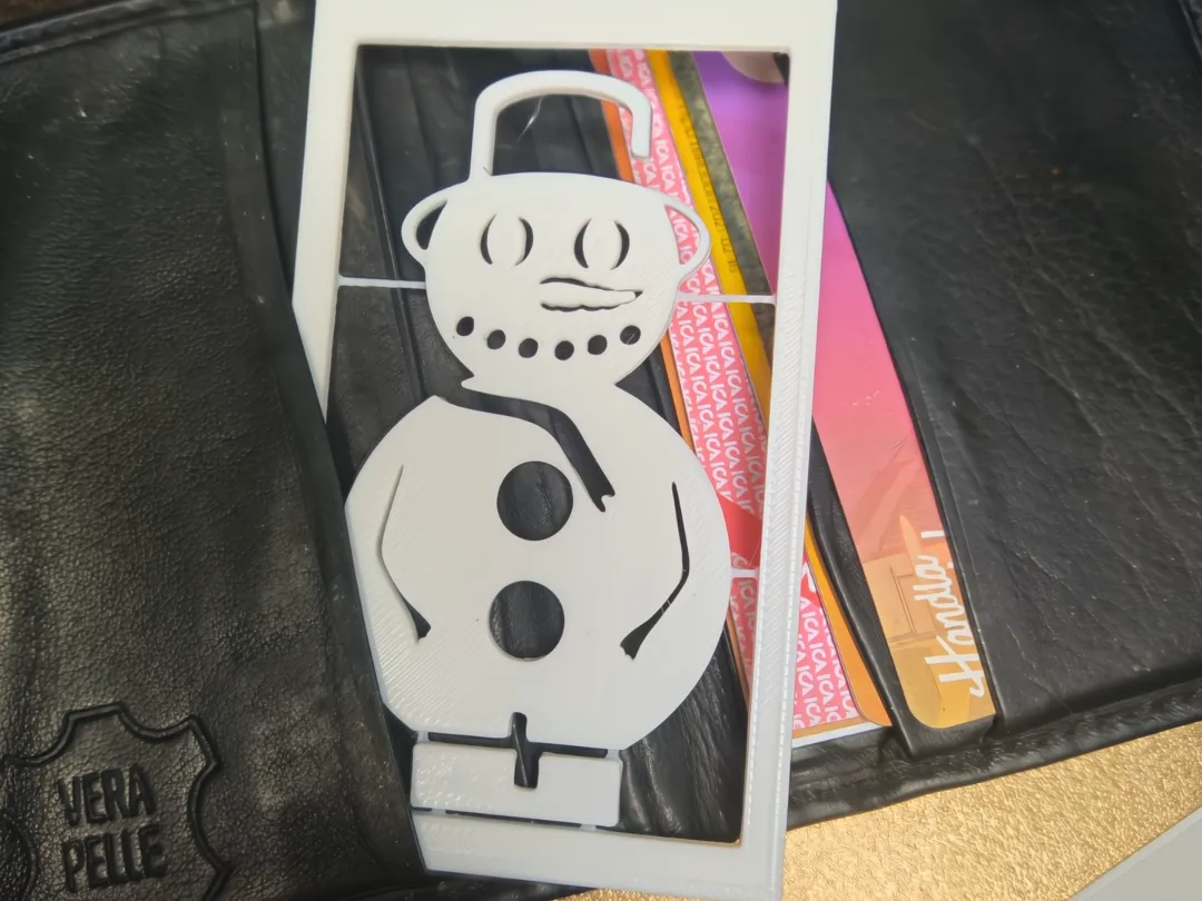 Snowman Kitcard for wallet! - Festivities, in stock in India