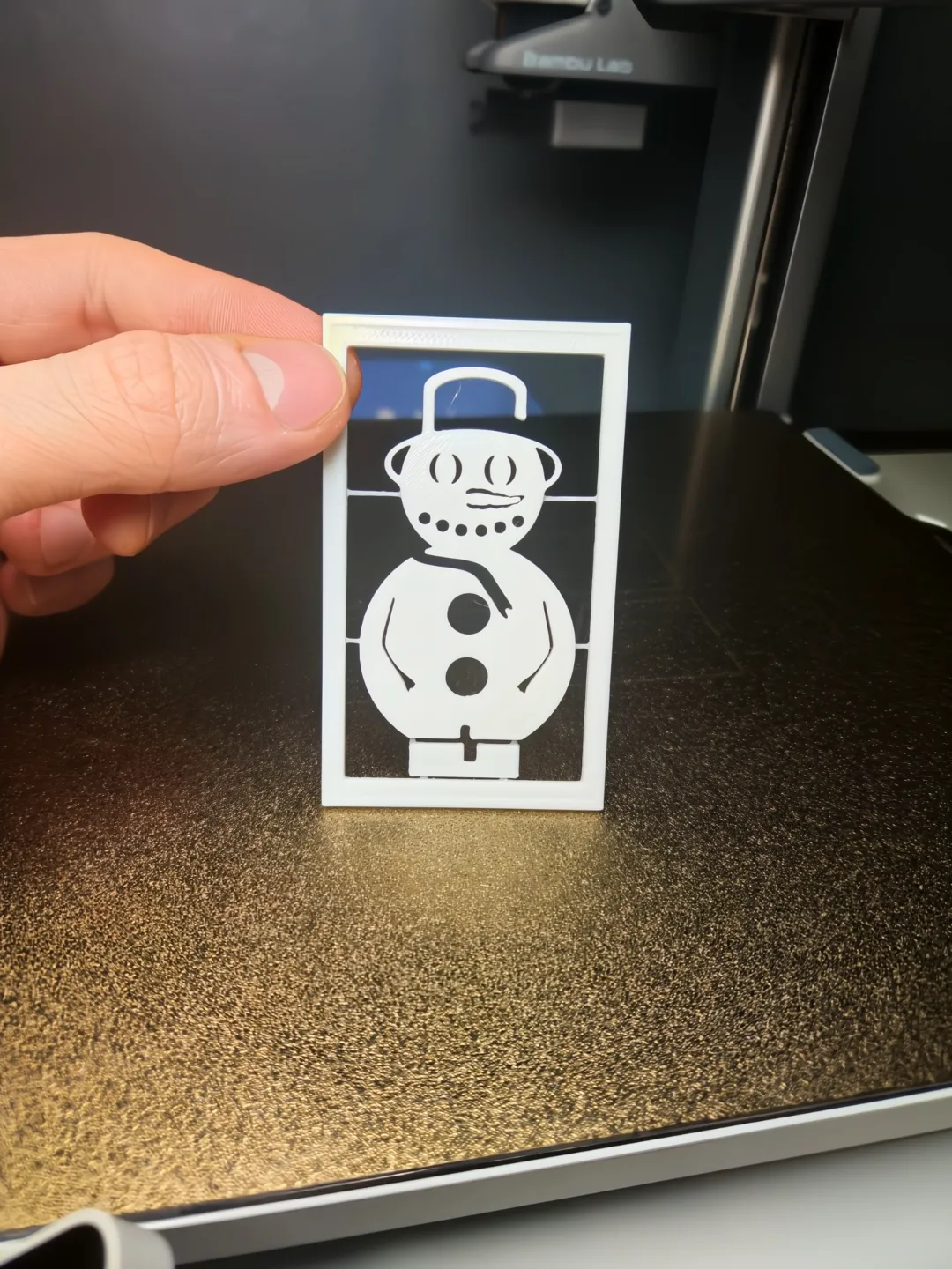 Snowman Kitcard for wallet!, photo 2 of 4 - Snowman Kitcard for wallet! Household