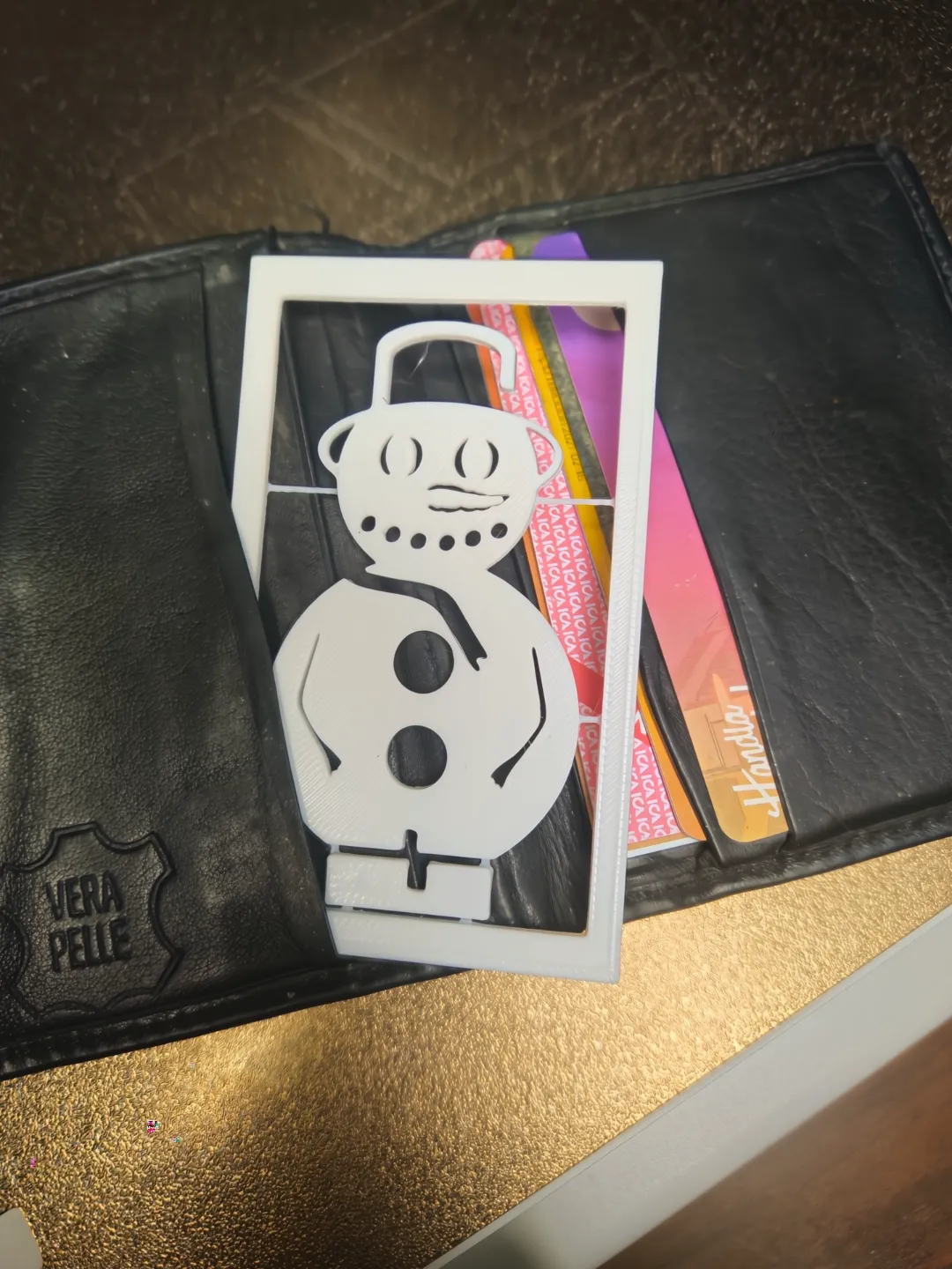 Snowman Kitcard for wallet!, photo 4 of 4 - Snowman Kitcard for wallet! Household