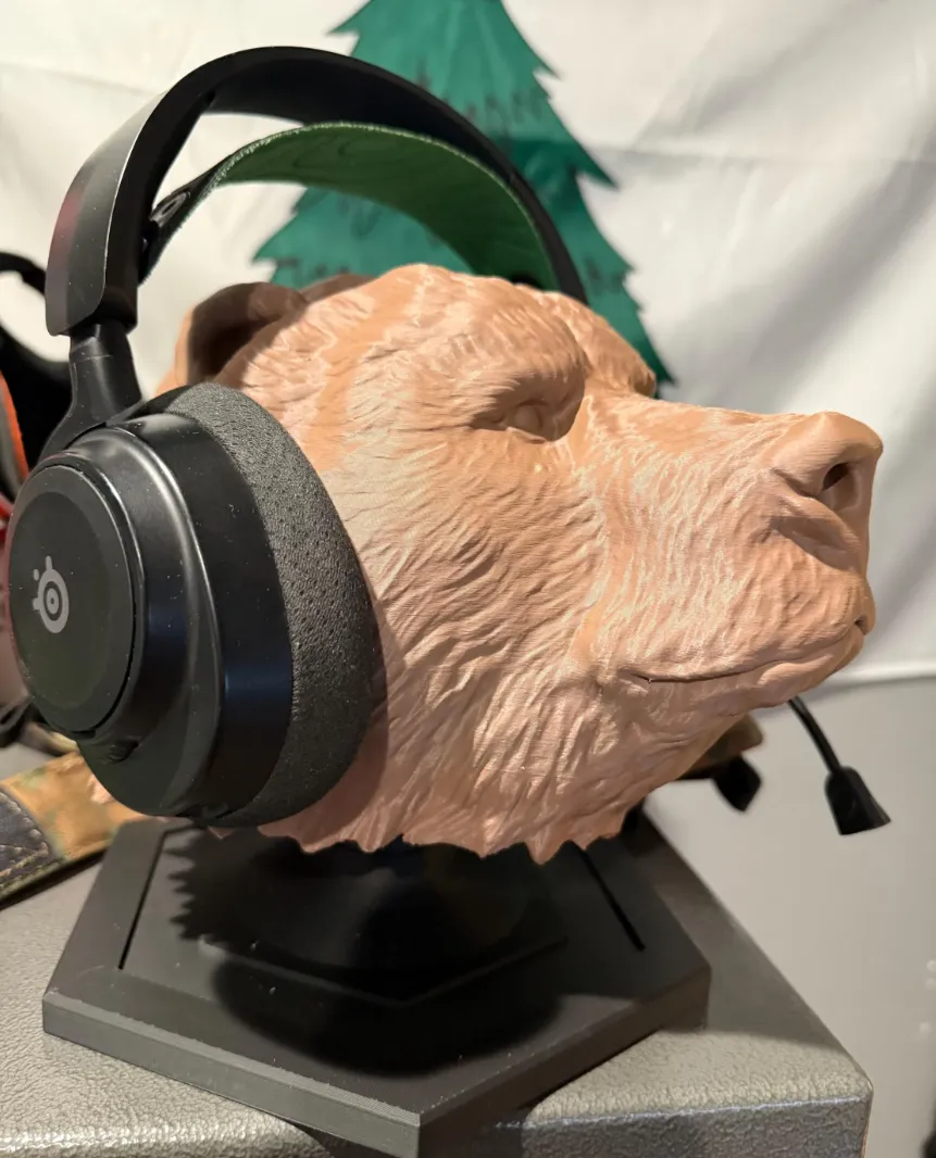 Bear Head Display Stand, photo 3 of 4 - Bear Head Display Stand Figurines & Collectibles