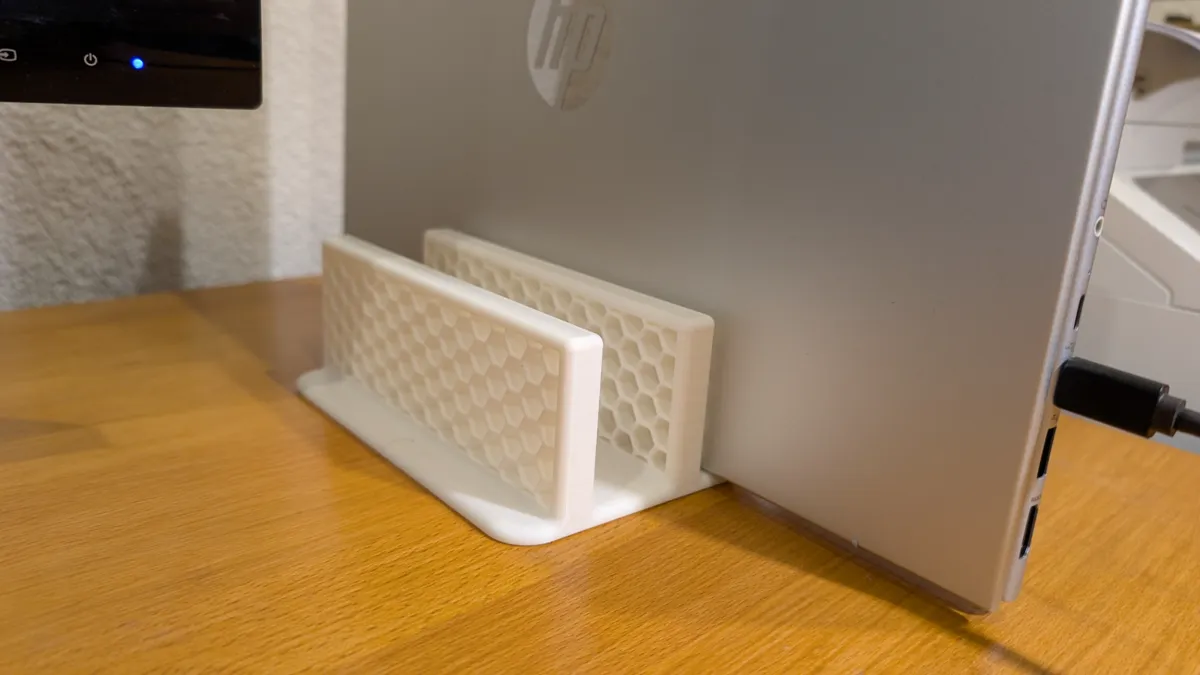 Dual Laptop Stand Vertical Hexagon, photo 2 of 4 - Dual Laptop Stand Vertical Hexagon Household