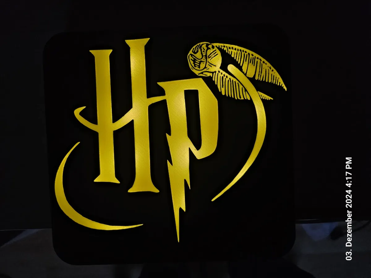 Lightbox Harry Potter + Golden Schnatz, photo 2 of 4 - Lightbox Harry Potter + Golden Schnatz Hobby & DIY