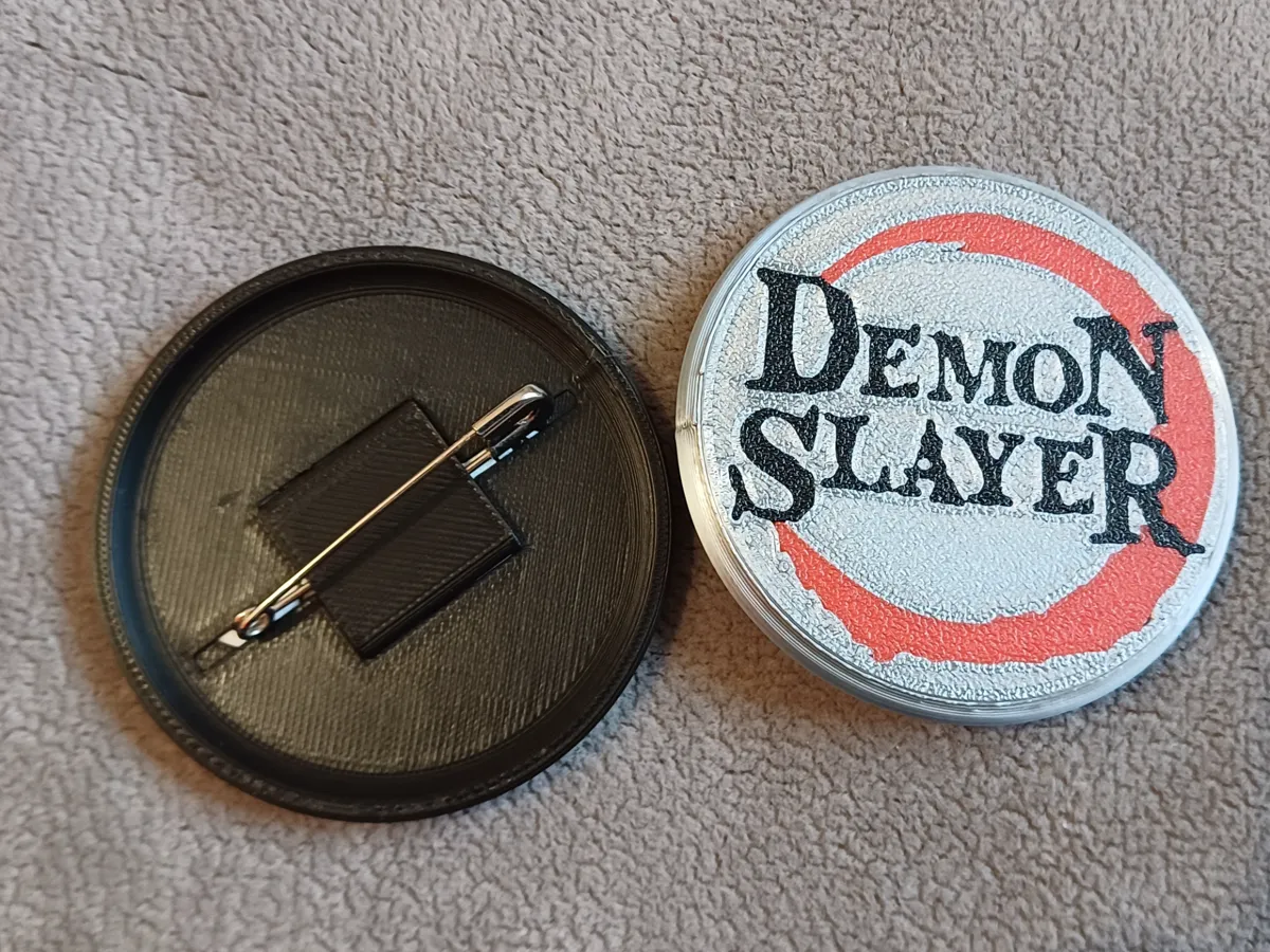Demon Slayer Tanjiro Kamado pin badge, photo 2 of 2 - Demon Slayer Tanjiro Kamado pin badge Jewellery & Accessories