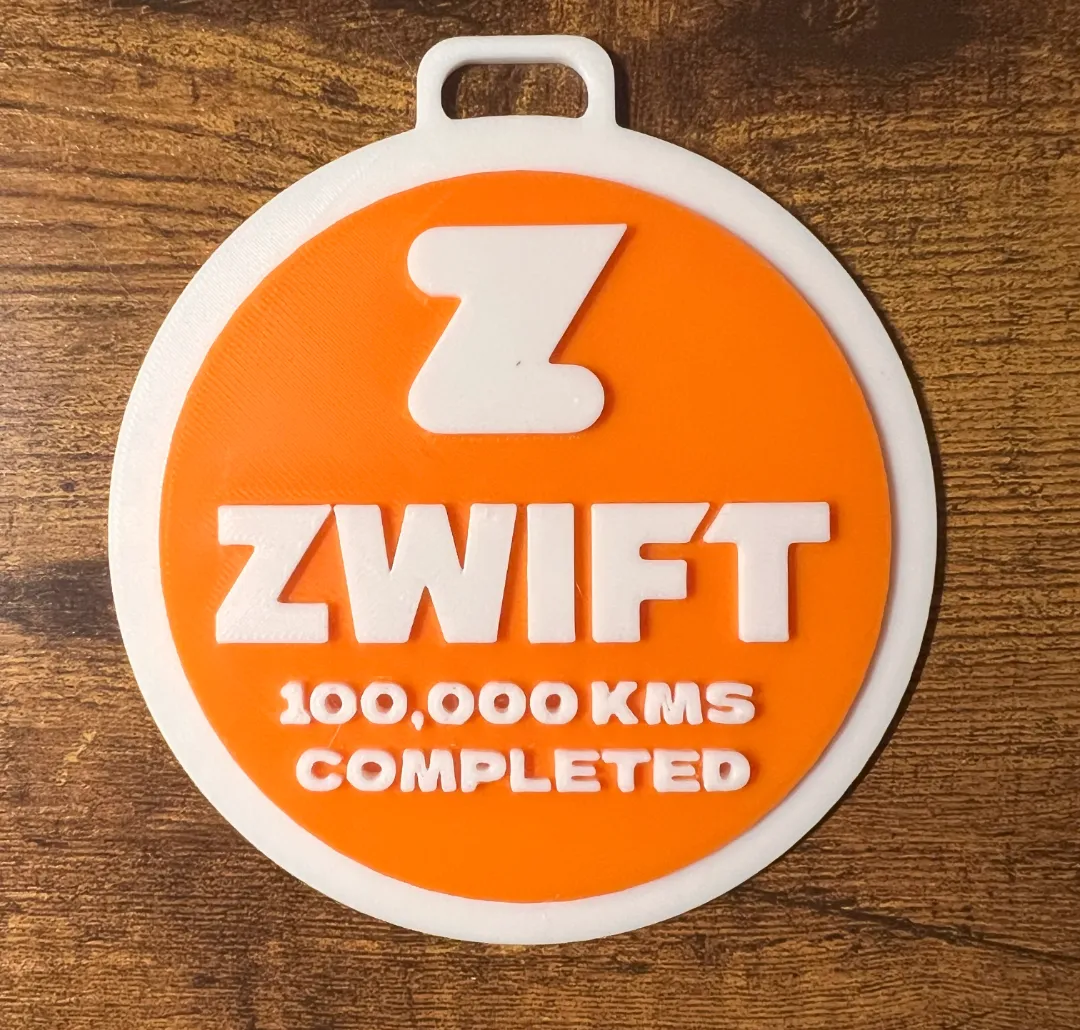 Zwift 100,000 KMS Completed Medal - Indoor Trainer & Zwift Accessories, in stock in India
