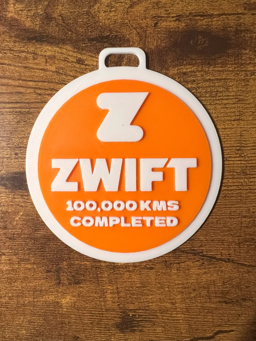 Zwift 100,000 KMS Completed Medal, photo 2 of 2 - Zwift 100,000 KMS Completed Medal Cycling
