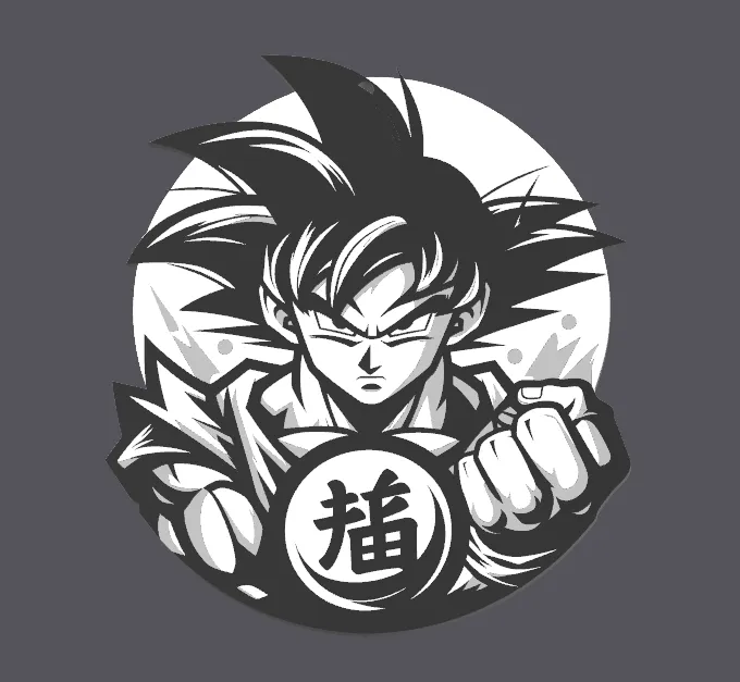 Goku Power Pose Sculpture, photo 2 of 2 - Goku Power Pose Sculpture Figurines & Collectibles