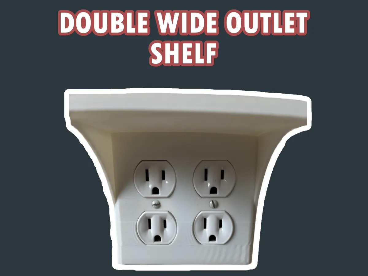 Double Wide Outlet Shelf