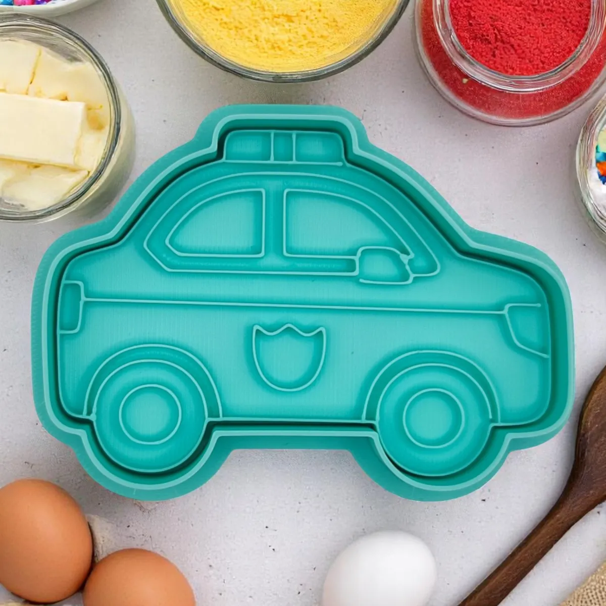 Police car cookie cutter, photo 3 of 4 - Police car cookie cutter Kitchen & Dining