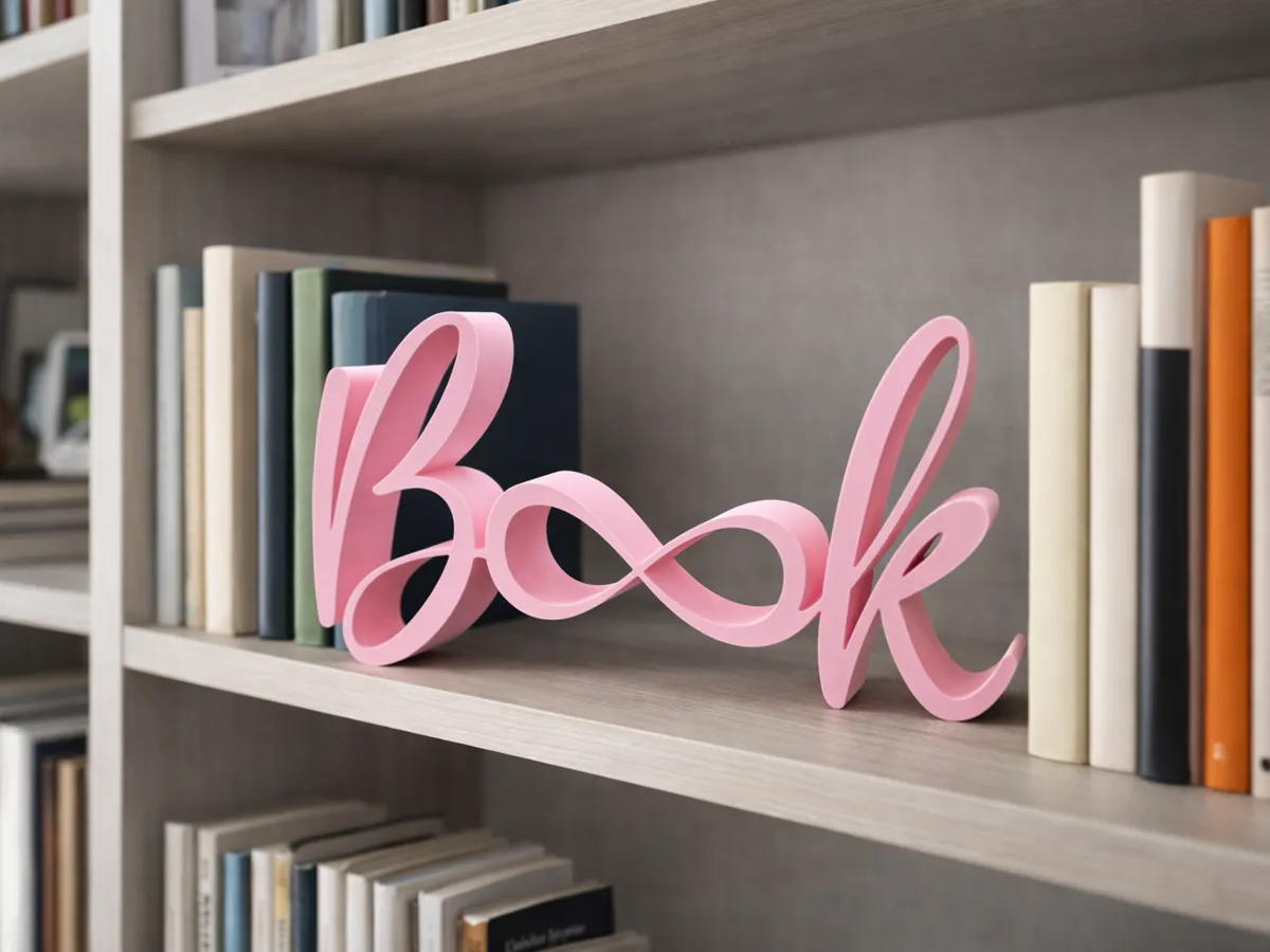 Book Infinity Shelf Decor | Book Lover Gift
