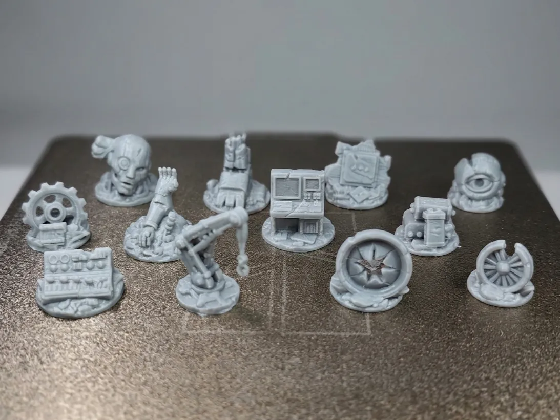 Scifi Industrial Ruins& Cyber Scrapyard Miniatures