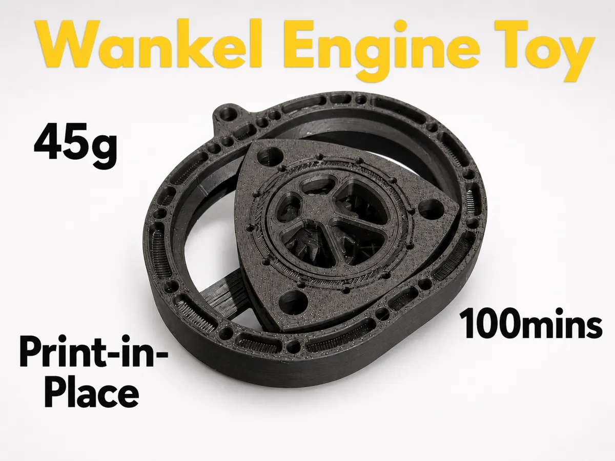 Wankel Engine Toy Gear Operated