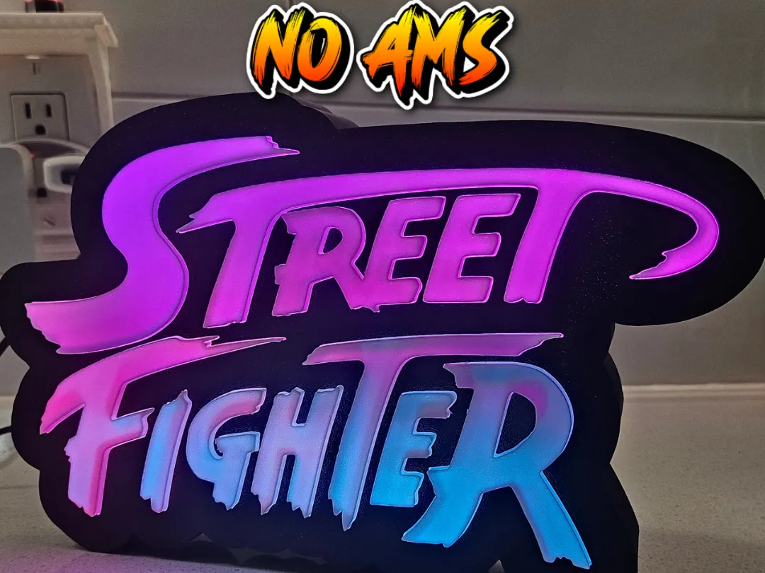 Street Fighter 3D Led Lightbox - Gaming Light Boxes, in stock